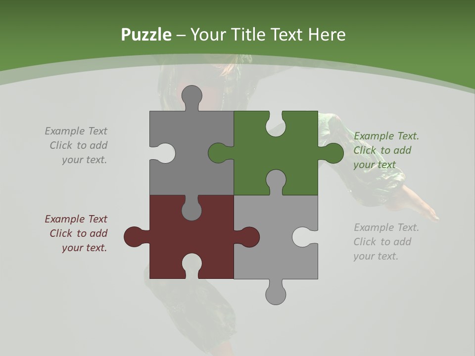 Comfort Young Girl PowerPoint Template