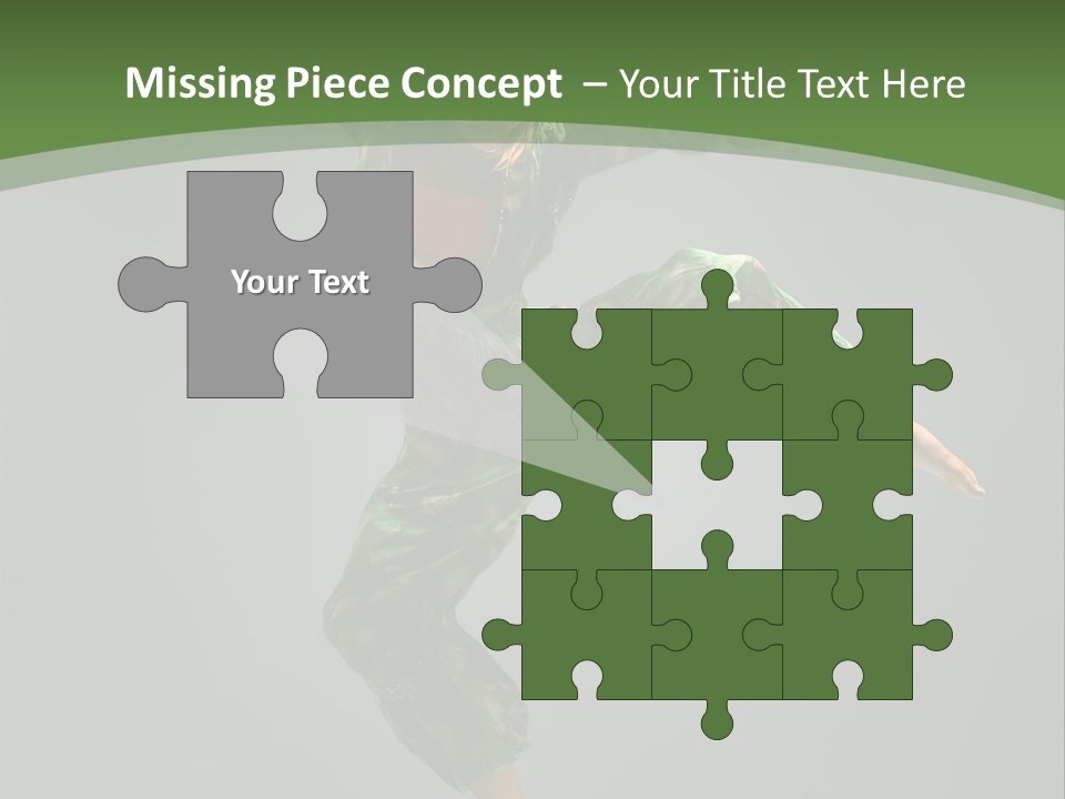 Comfort Young Girl PowerPoint Template