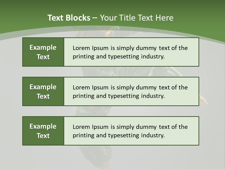 Comfort Young Girl PowerPoint Template