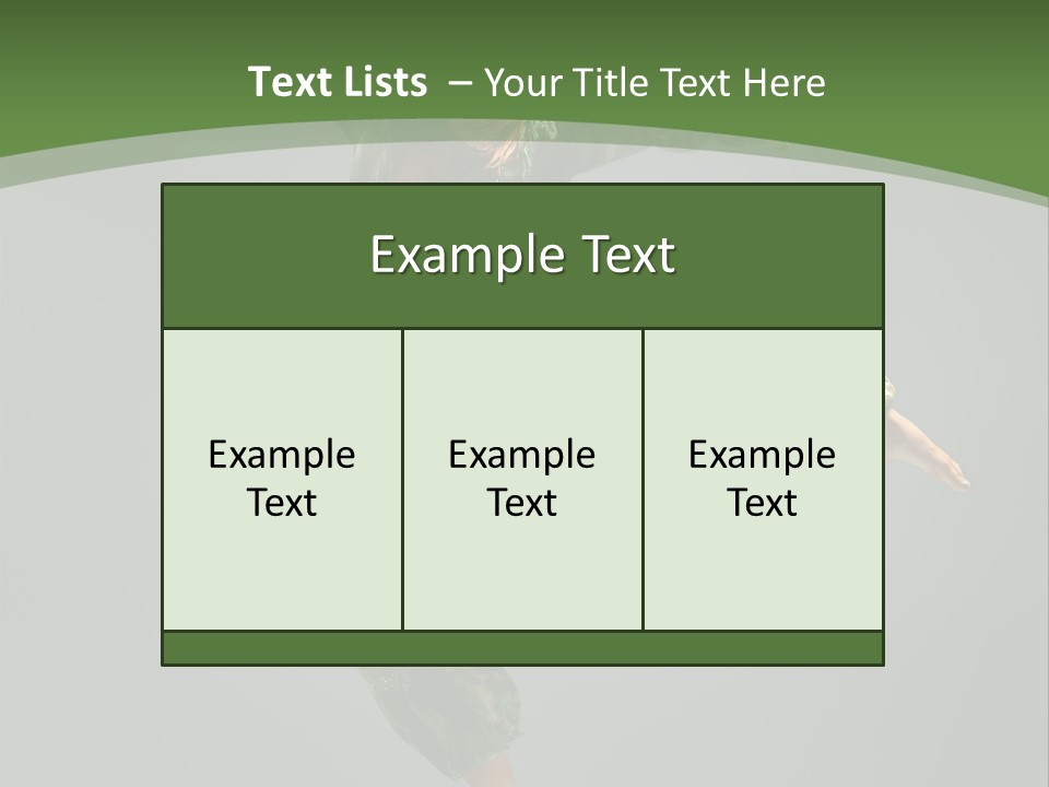 Comfort Young Girl PowerPoint Template