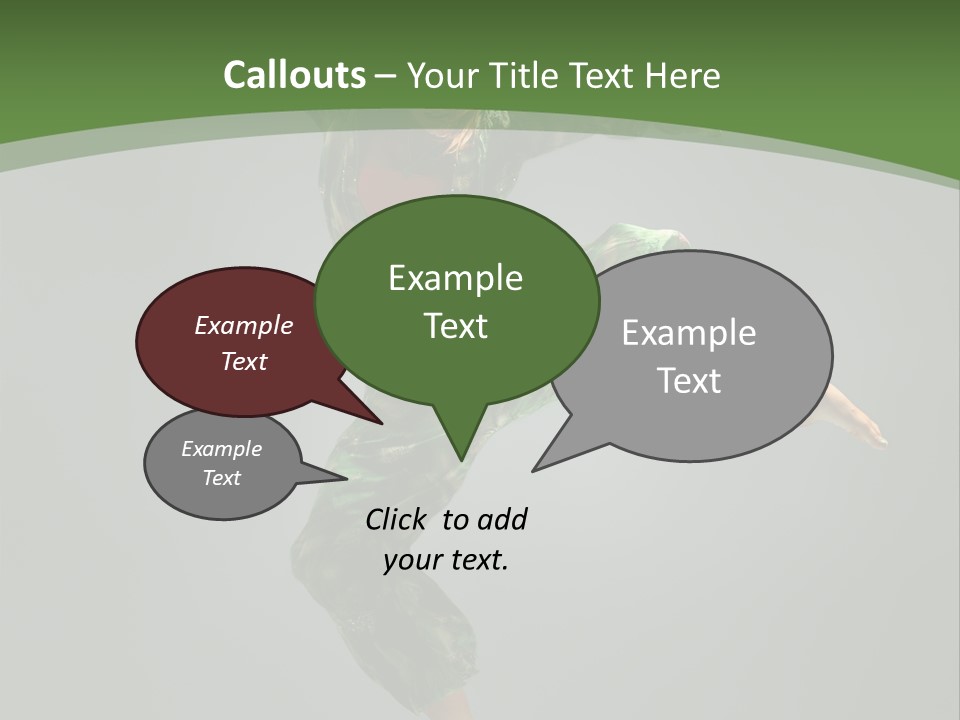 Comfort Young Girl PowerPoint Template