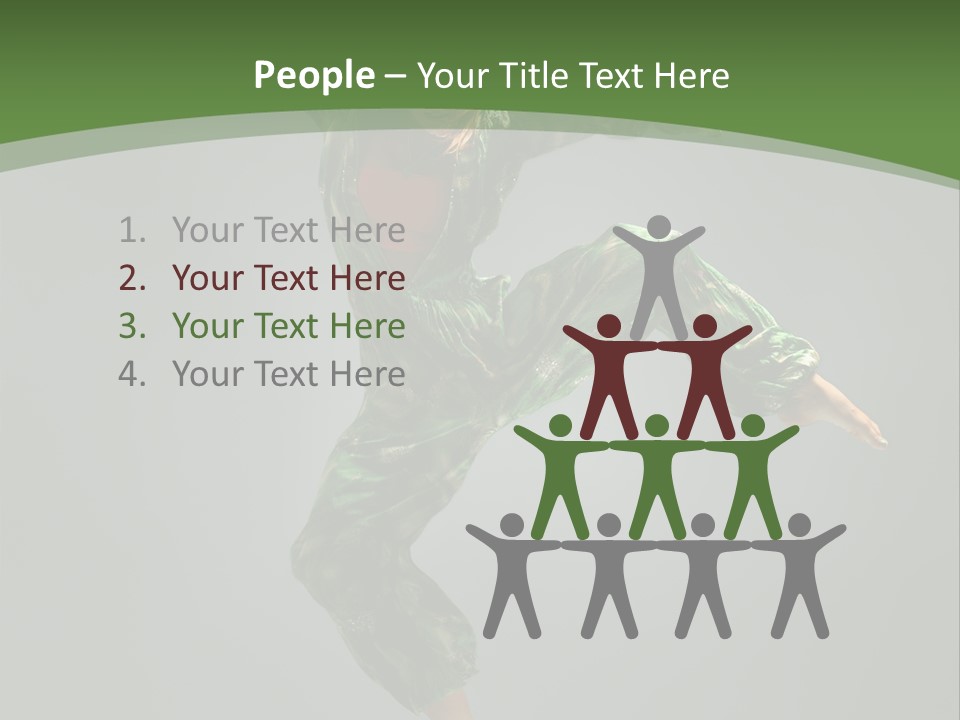 Comfort Young Girl PowerPoint Template