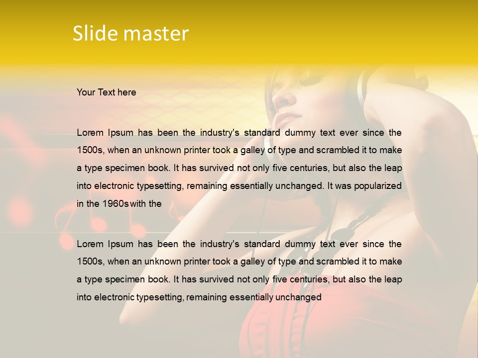 Background Music Festive PowerPoint Template