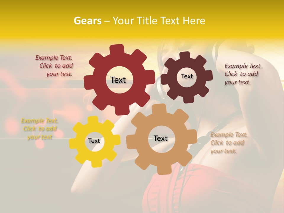 Background Music Festive PowerPoint Template