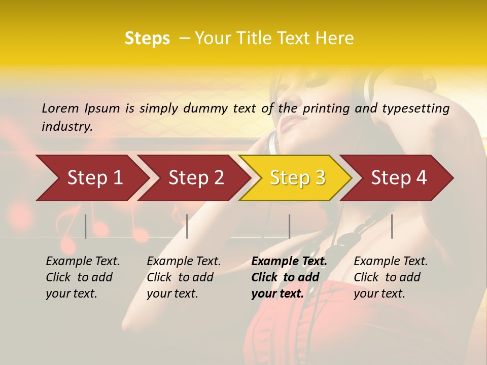 Background Music Festive PowerPoint Template