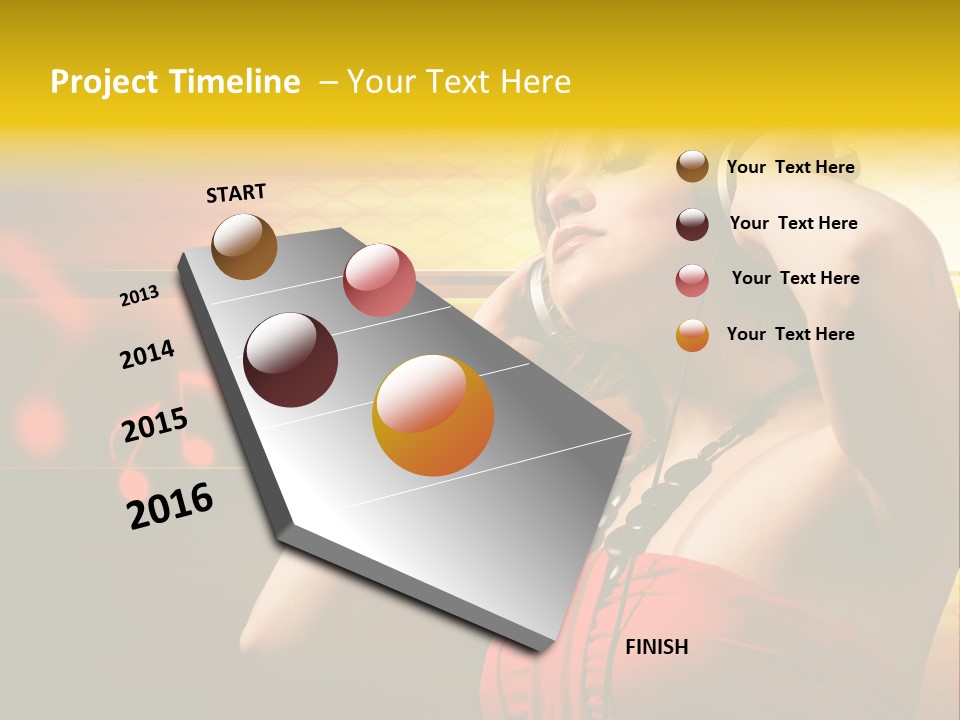 Background Music Festive PowerPoint Template