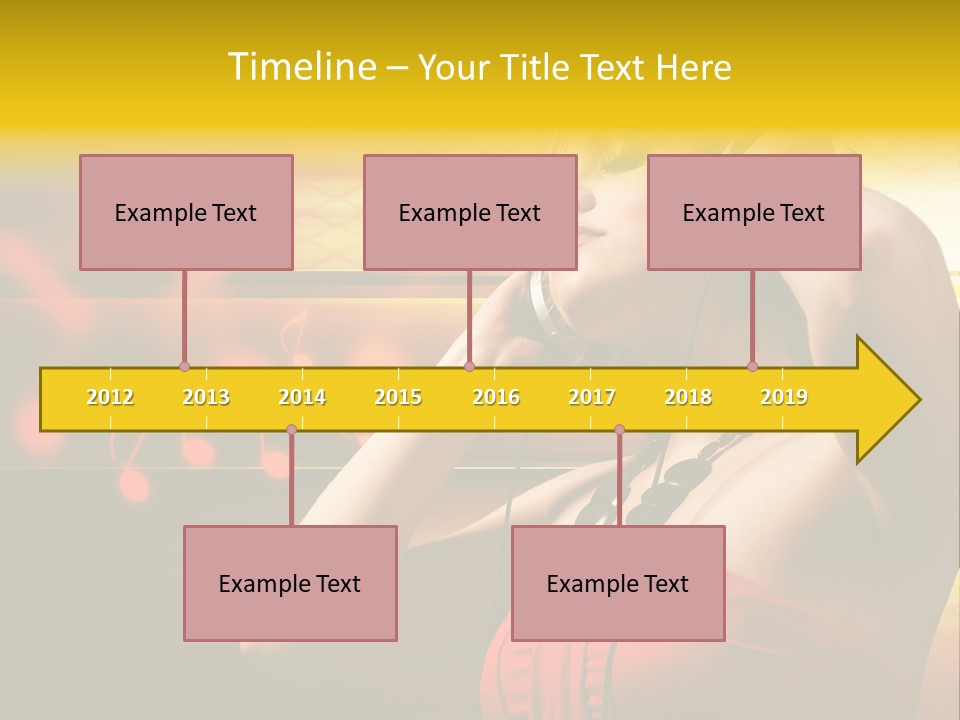 Background Music Festive PowerPoint Template