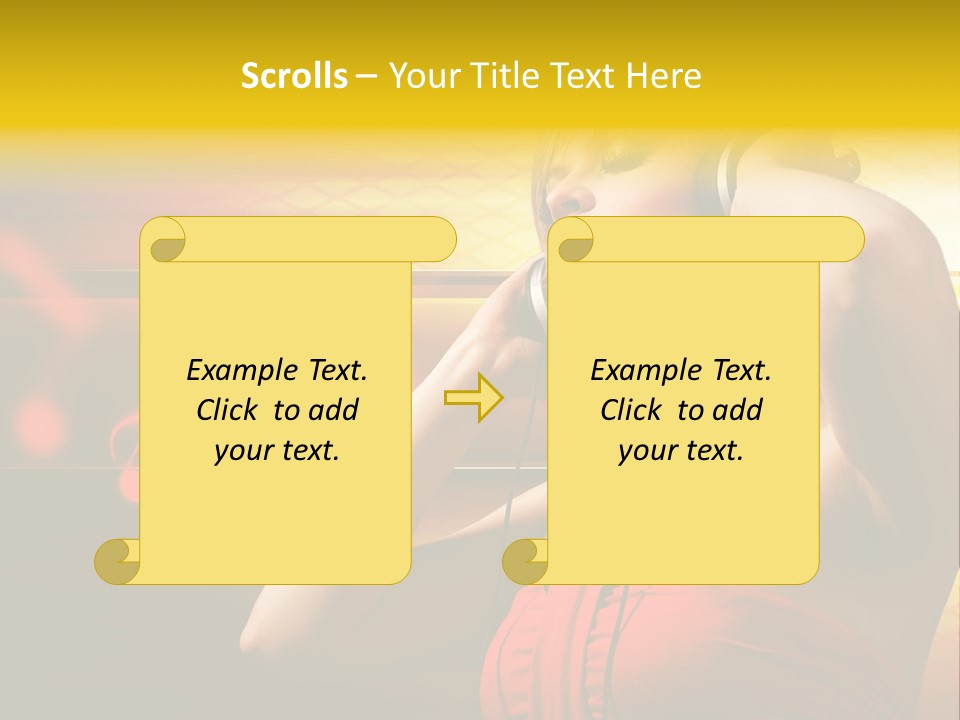 Background Music Festive PowerPoint Template