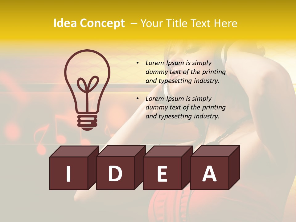 Background Music Festive PowerPoint Template