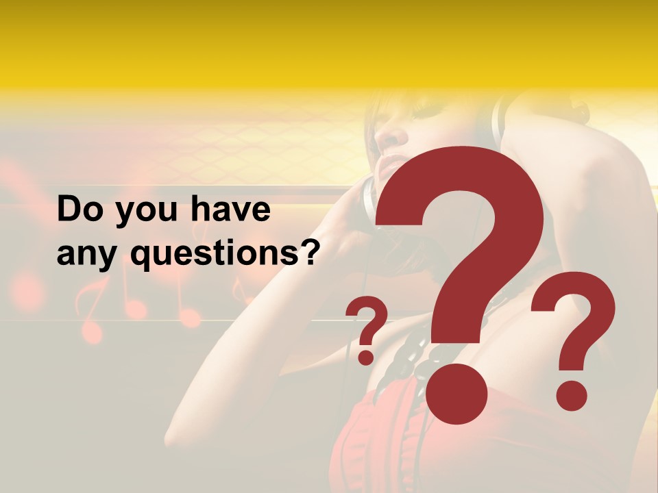 Background Music Festive PowerPoint Template