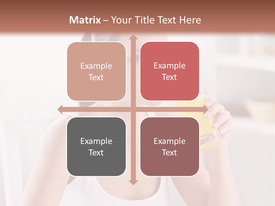 Morning Health Woman PowerPoint Template