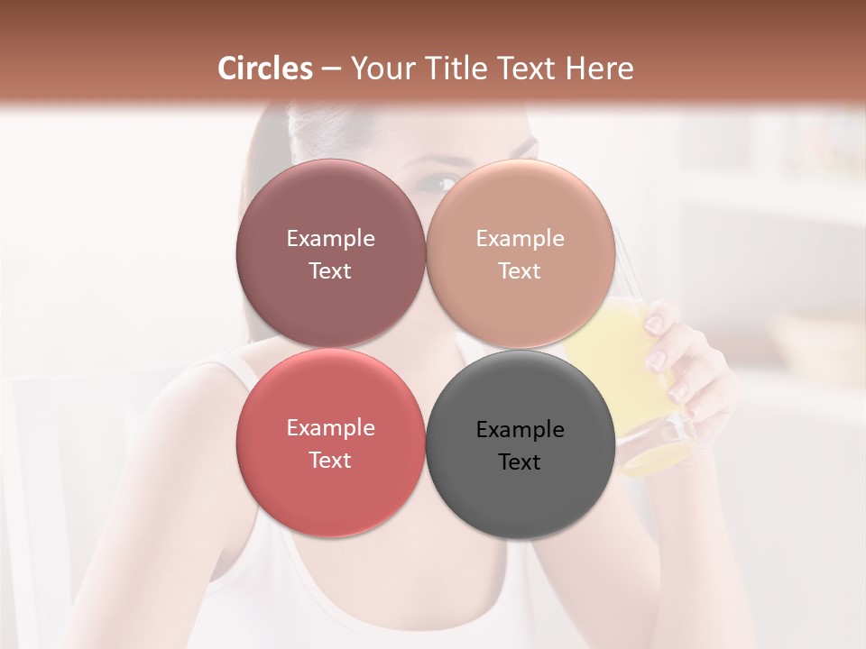 Morning Health Woman PowerPoint Template