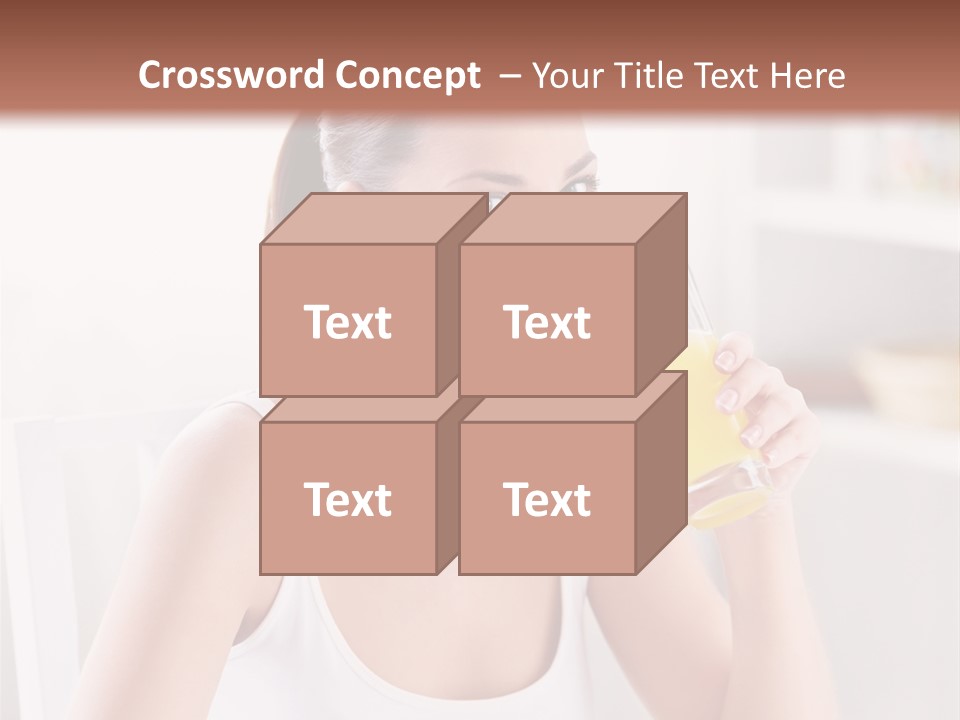 Morning Health Woman PowerPoint Template