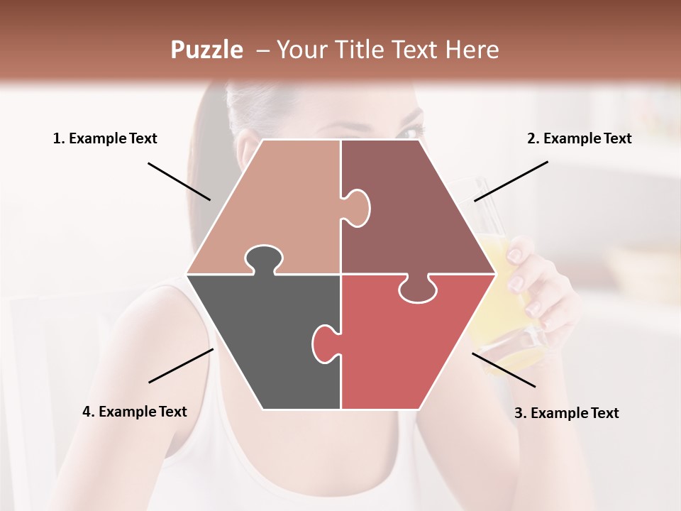 Morning Health Woman PowerPoint Template