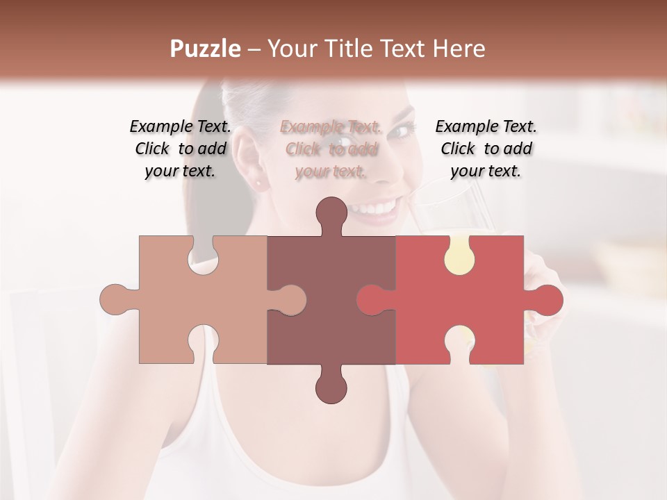 Morning Health Woman PowerPoint Template