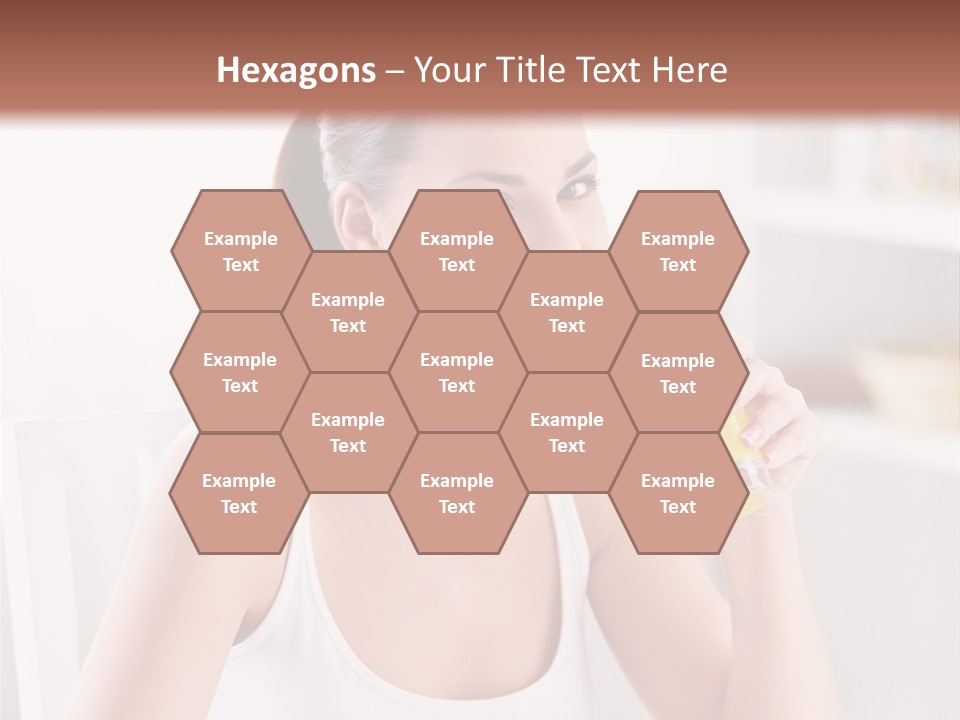 Morning Health Woman PowerPoint Template