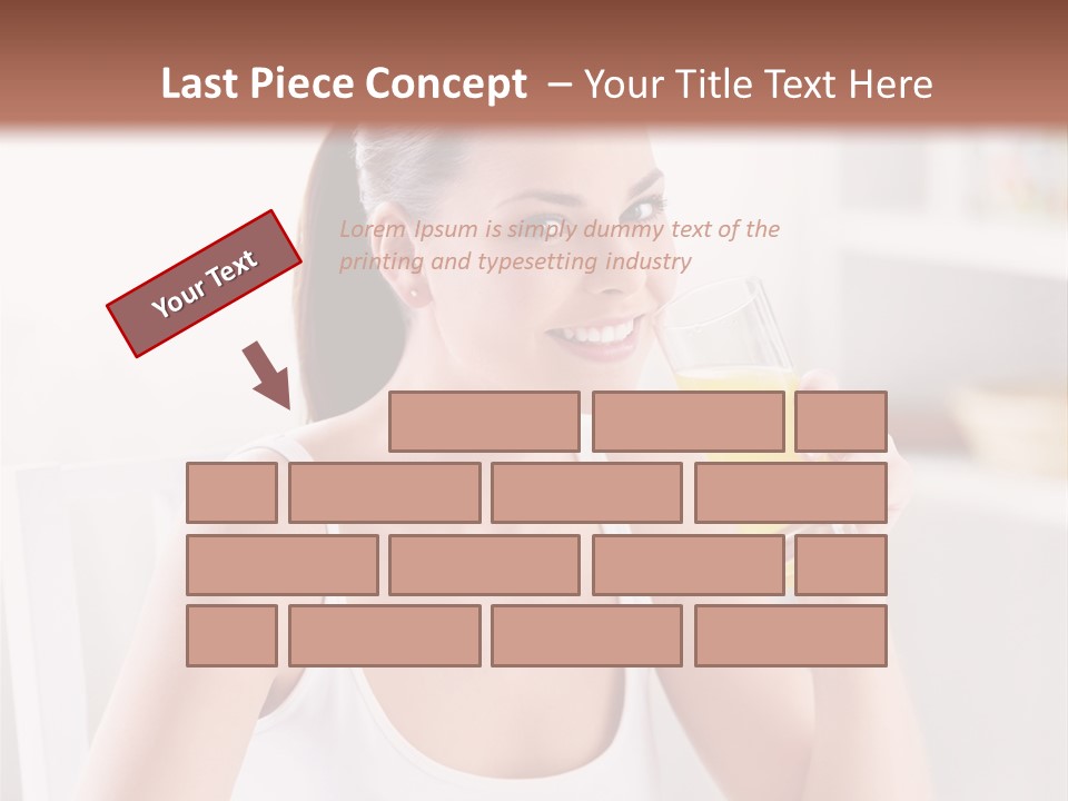 Morning Health Woman PowerPoint Template