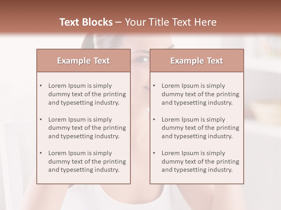 Morning Health Woman PowerPoint Template