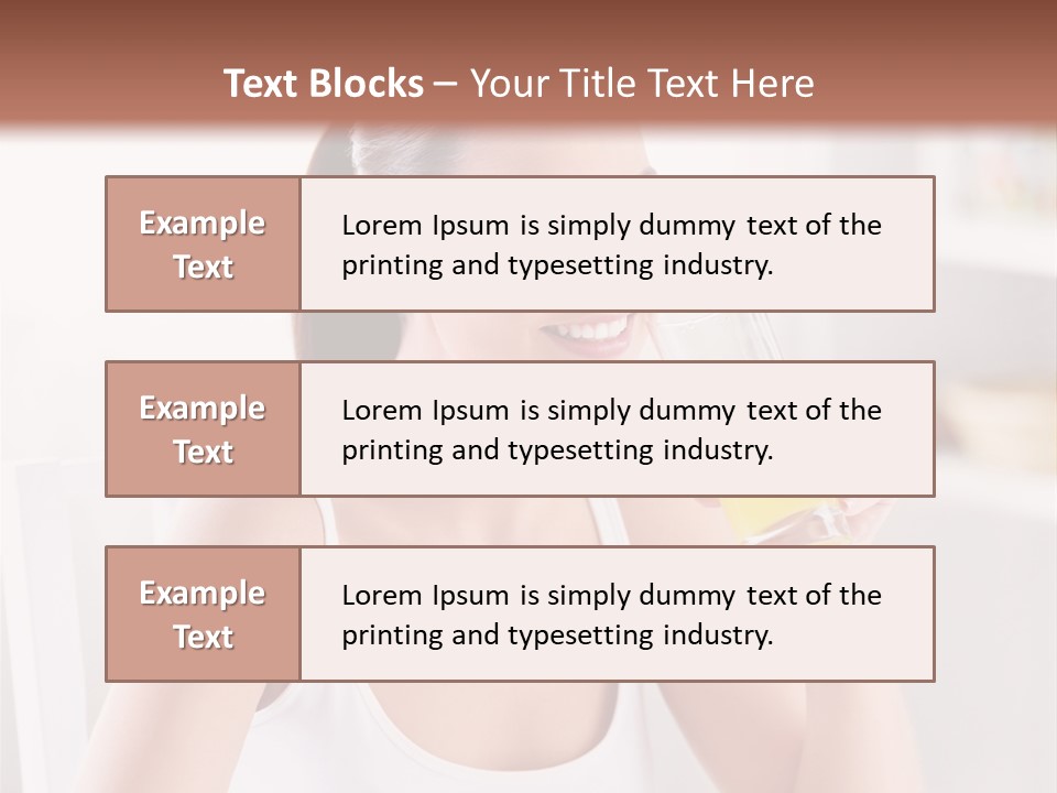 Morning Health Woman PowerPoint Template