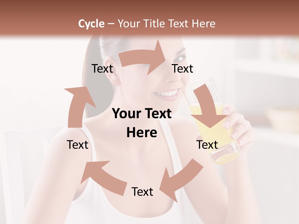 Morning Health Woman PowerPoint Template