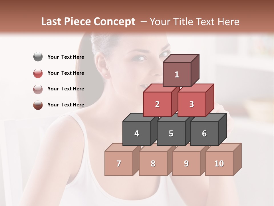 Morning Health Woman PowerPoint Template