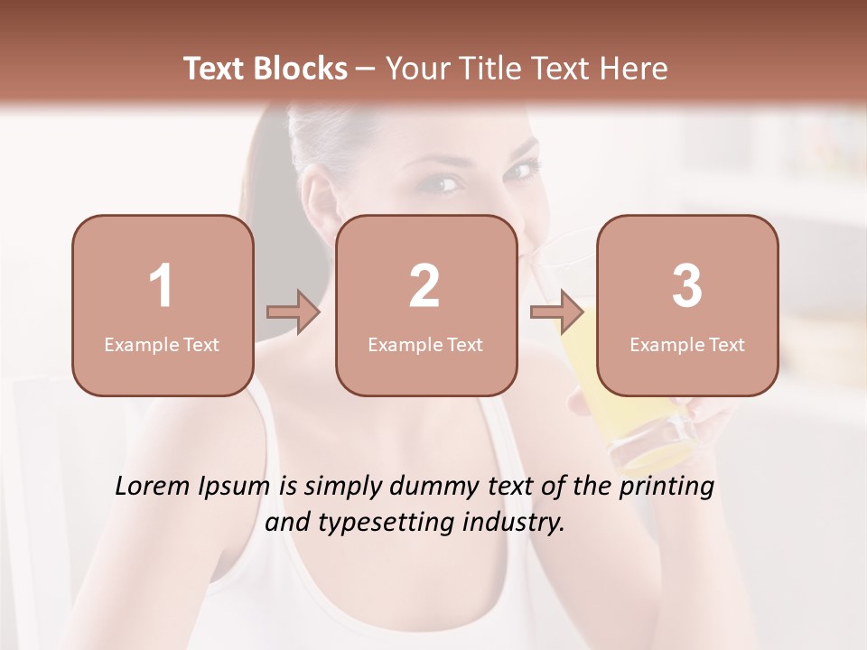 Morning Health Woman PowerPoint Template