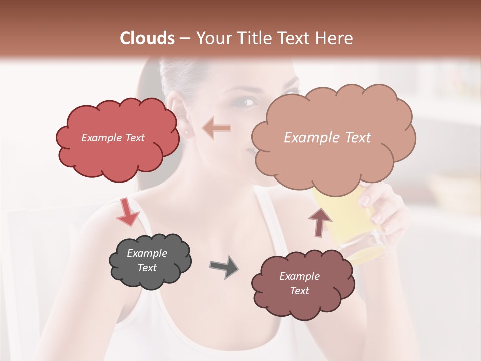 Morning Health Woman PowerPoint Template