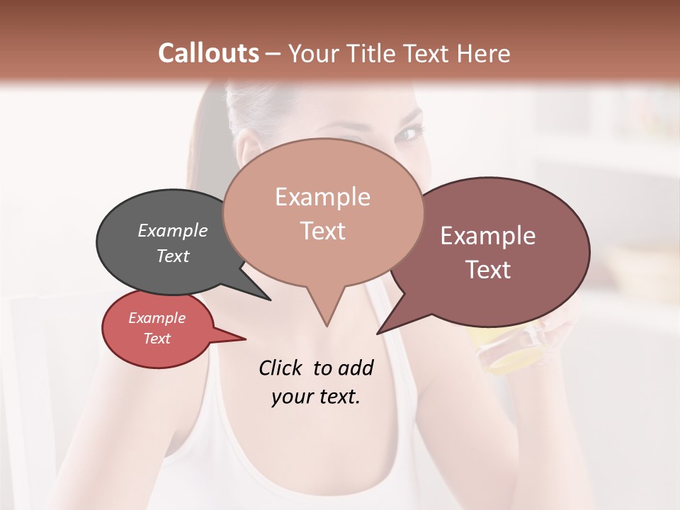 Morning Health Woman PowerPoint Template