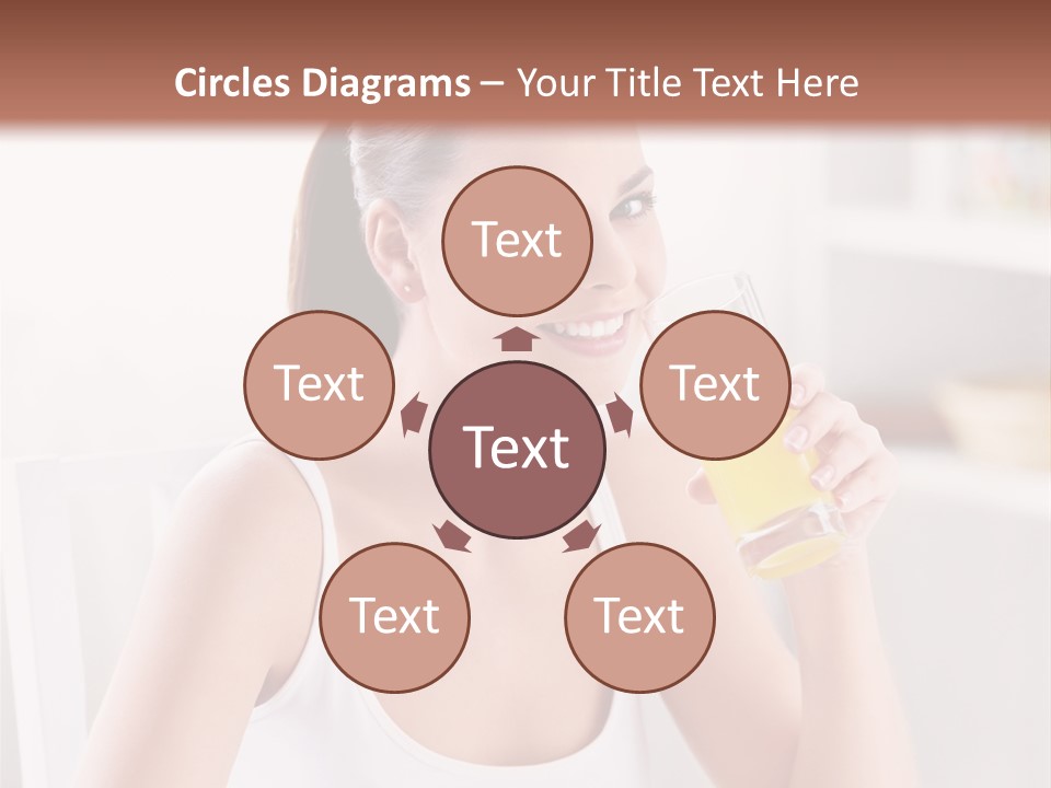 Morning Health Woman PowerPoint Template