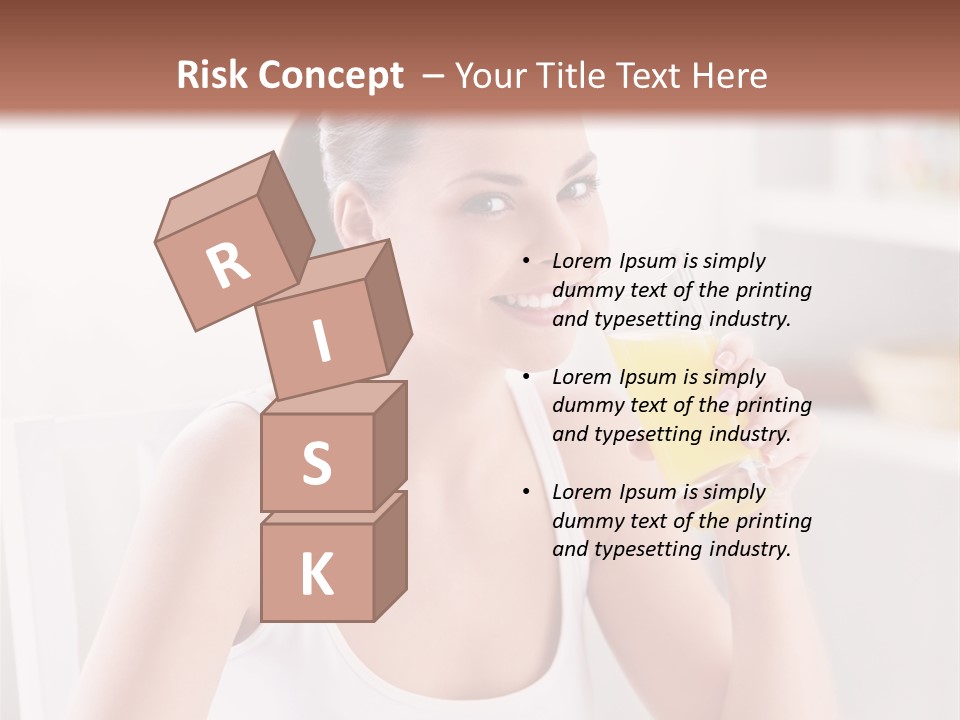 Morning Health Woman PowerPoint Template