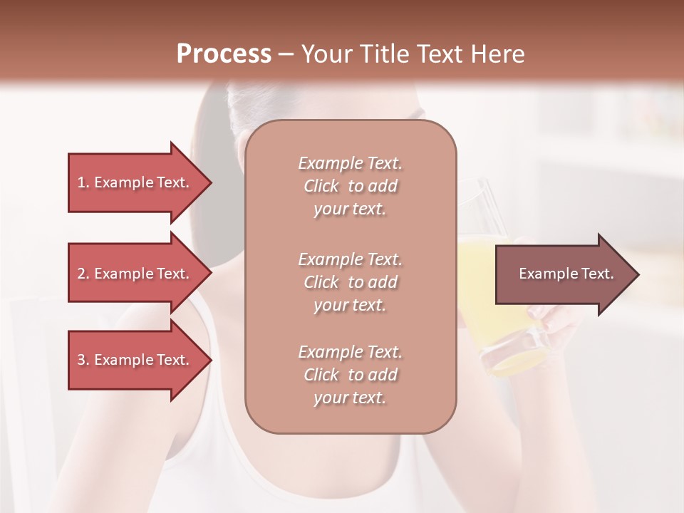 Morning Health Woman PowerPoint Template