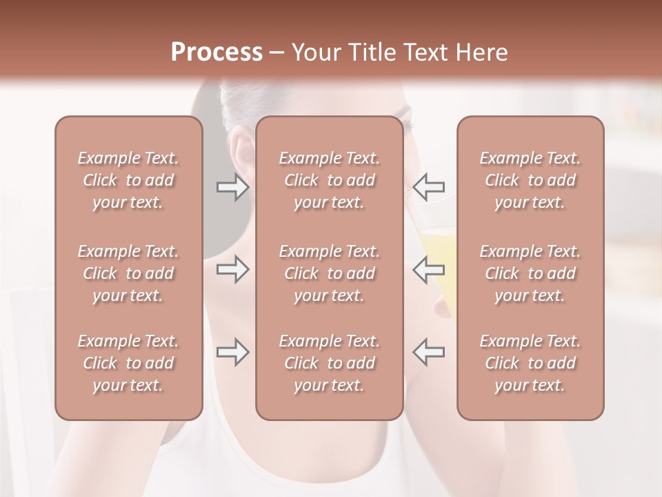 Morning Health Woman PowerPoint Template