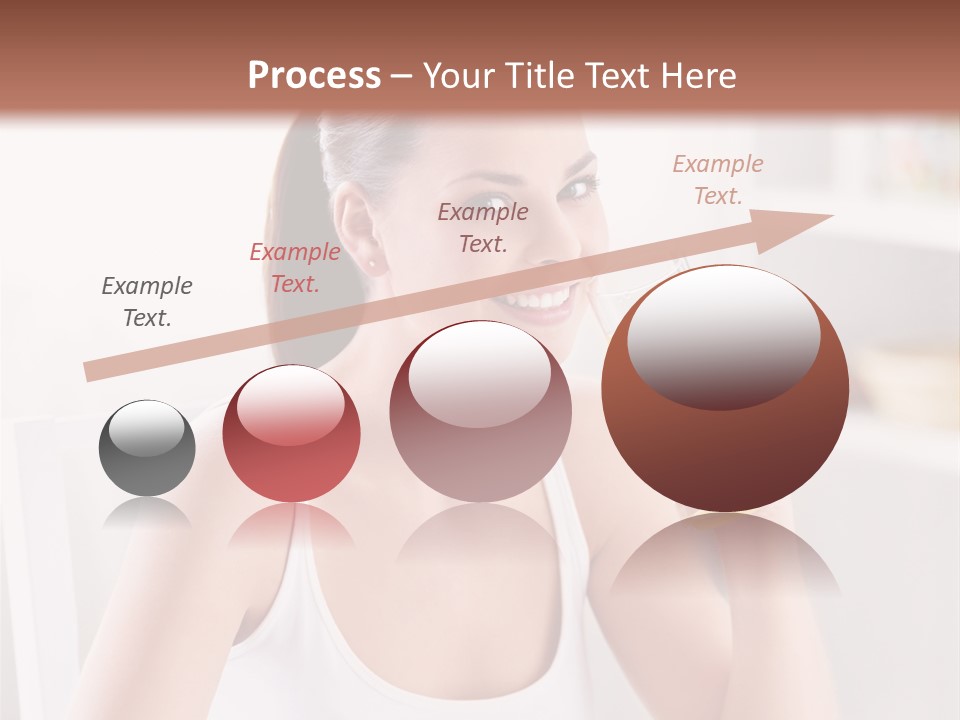 Morning Health Woman PowerPoint Template