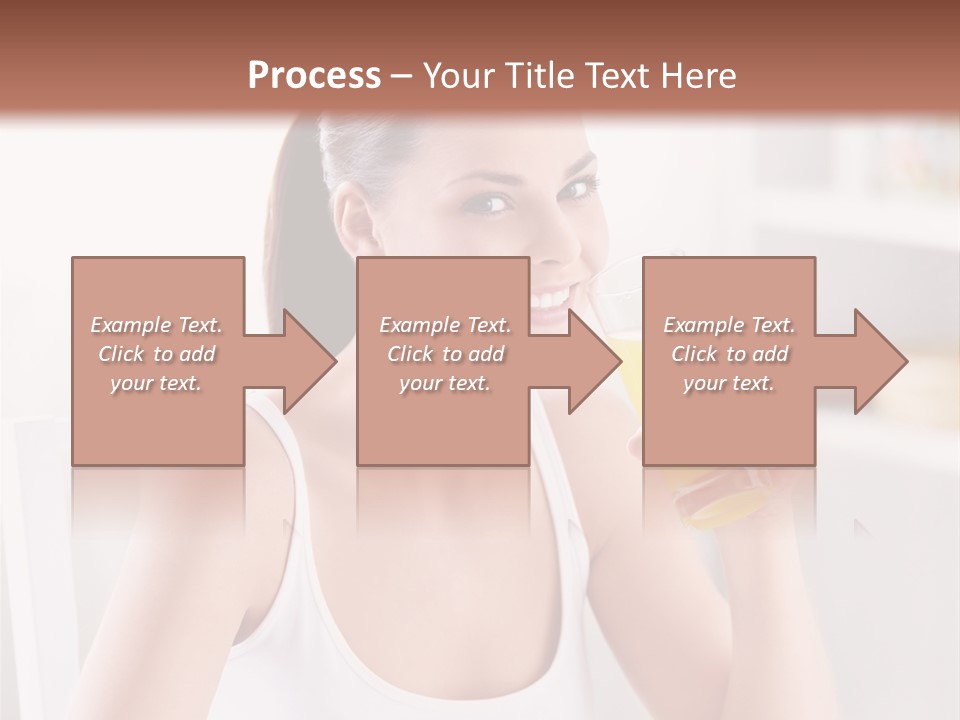 Morning Health Woman PowerPoint Template