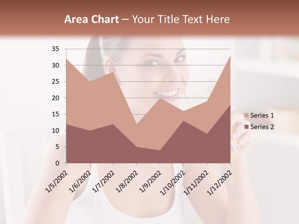Morning Health Woman PowerPoint Template