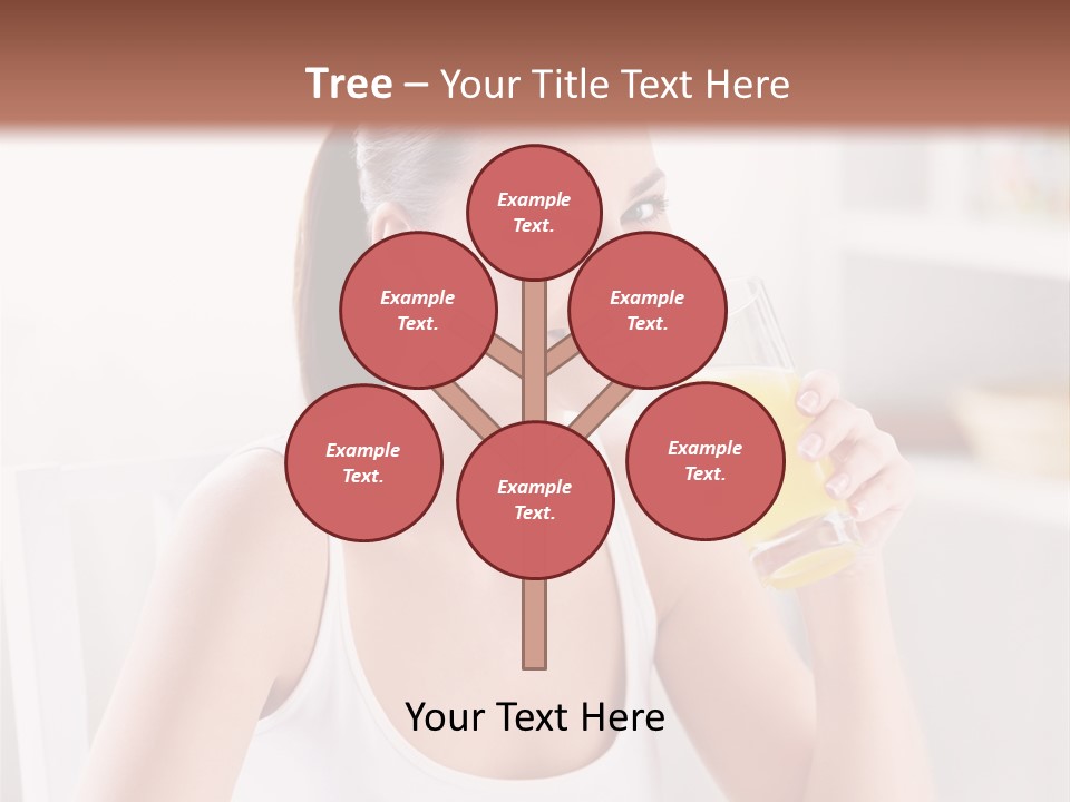 Morning Health Woman PowerPoint Template