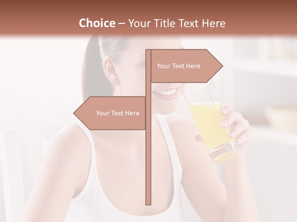 Morning Health Woman PowerPoint Template