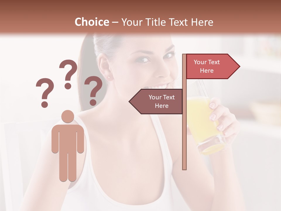 Morning Health Woman PowerPoint Template