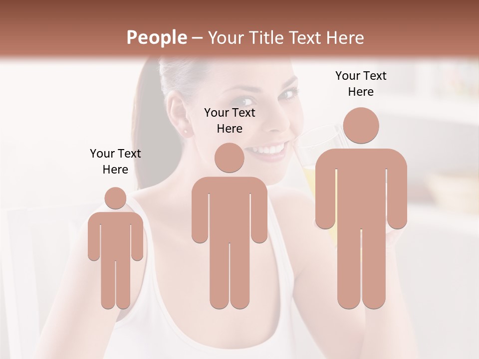 Morning Health Woman PowerPoint Template