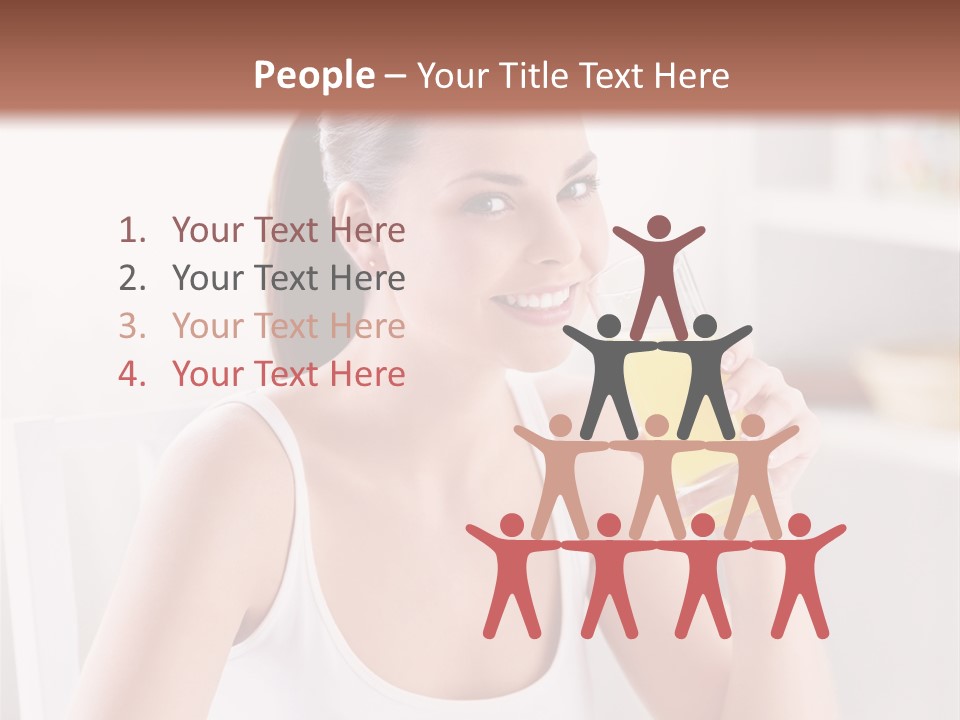 Morning Health Woman PowerPoint Template