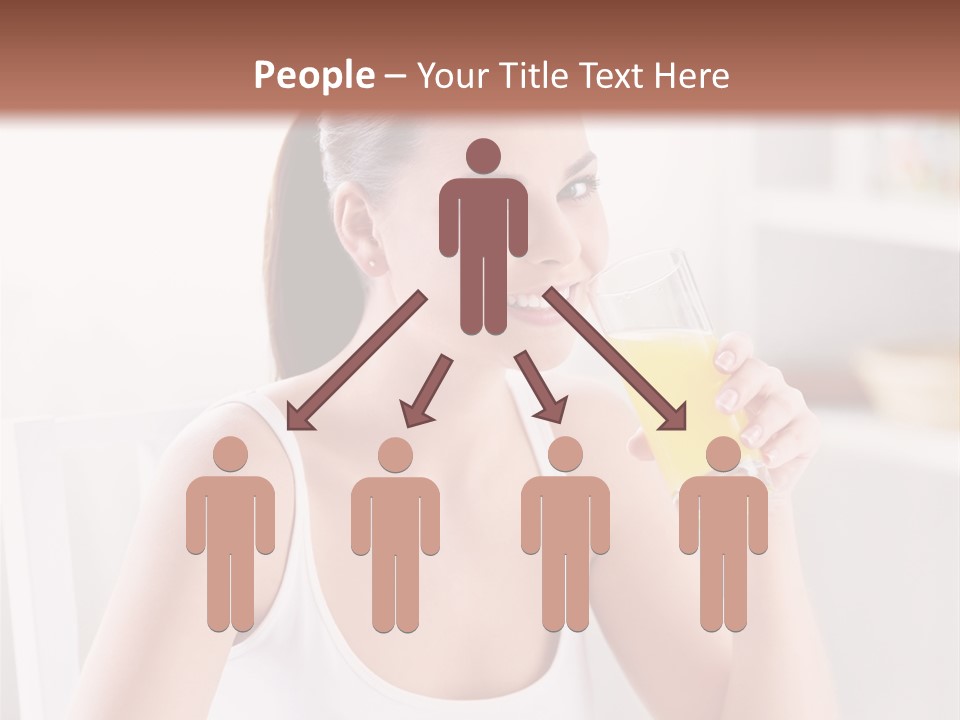 Morning Health Woman PowerPoint Template