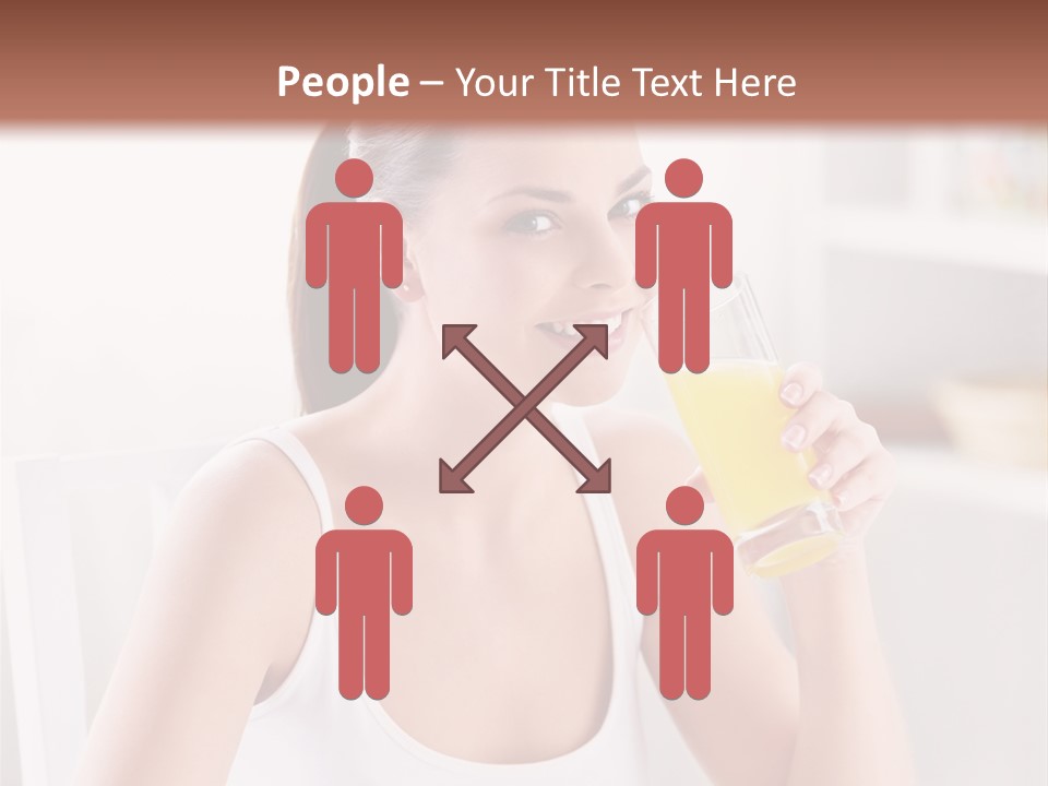 Morning Health Woman PowerPoint Template