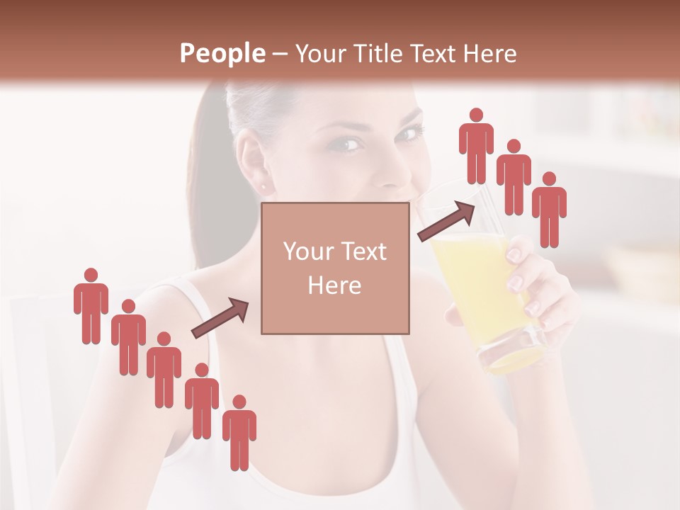 Morning Health Woman PowerPoint Template