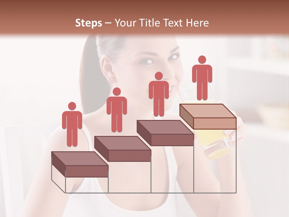 Morning Health Woman PowerPoint Template
