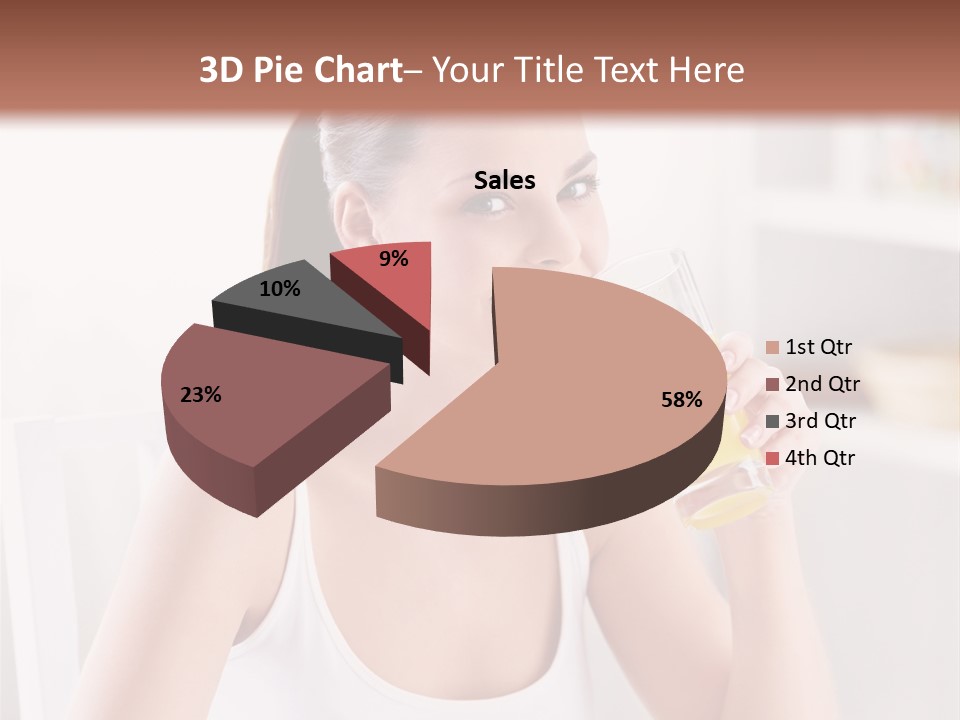 Morning Health Woman PowerPoint Template