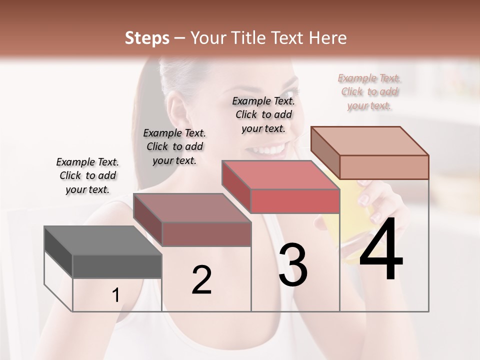 Morning Health Woman PowerPoint Template