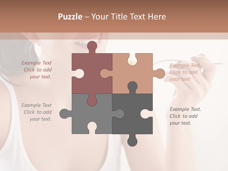 Only Human Happiness PowerPoint Template