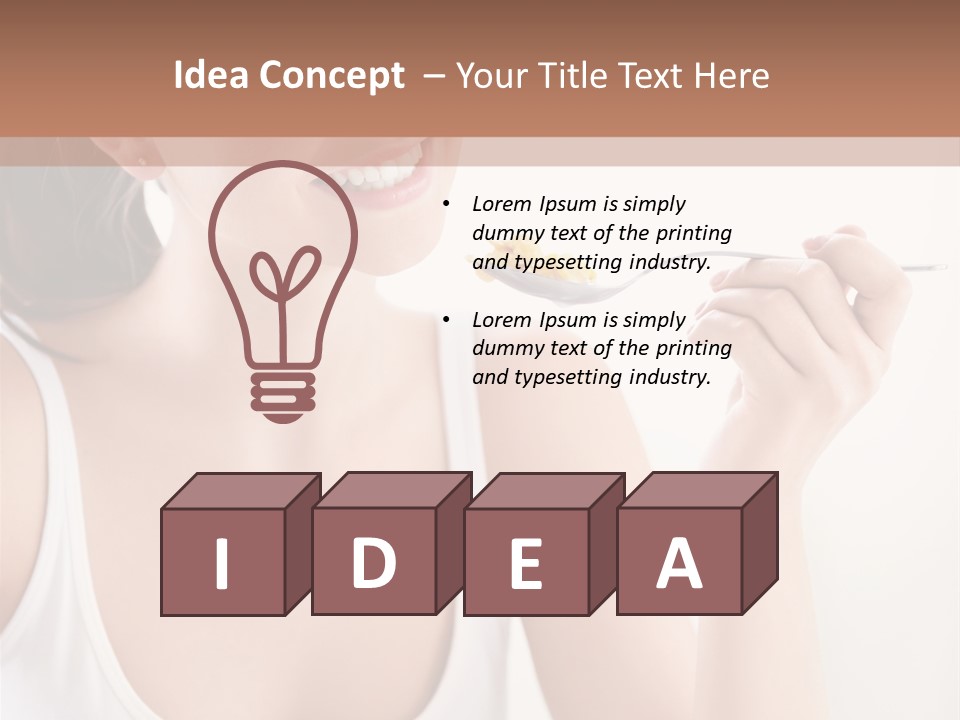 Only Human Happiness PowerPoint Template