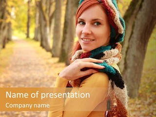 Hair Relaxation Caucasian PowerPoint Template