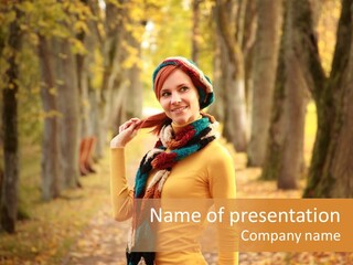 Fall Comfortable Human PowerPoint Template